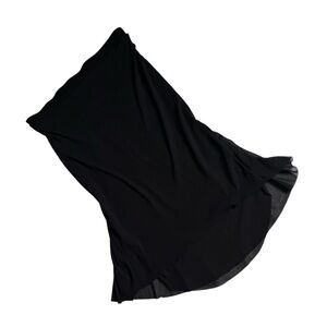 Fuzzi Italy Y2K Mesh Black Pull On Stretch Skirt Womens Size Small Whimsygoth